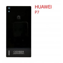 Задняя крышка (стекло) для Huawei Ascend P7 чёрная